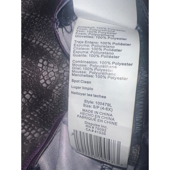 Disney Descendants 3 Mal girls jumpsuit and jacket costume size 4-6x NEW - Picture 5 of 5